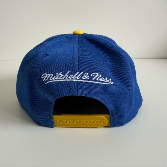 NWT Mitchell & Ness Royal Blue and Yellow Snapback Cap - Picture 3 of 7